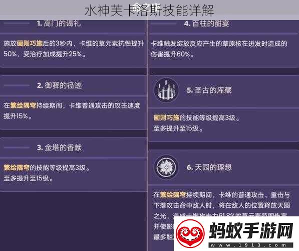 水神芙卡洛斯技能详解